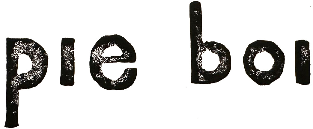 pie boi name linocut